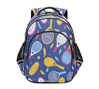 ISAOA Mochila para niños pequeños, mochila para preescolar o jardín de infantes, dibujos animados, plana de 3 a 8 años, multicolor, Small