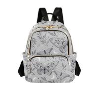 ISAOA Mochila pequeña para mujer, Boho Magic Stars Butterfly, M
