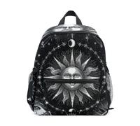 ISAOA Sun Face Star - Mochila escolar pequeña para niños, mochila de hombro para preescolar, mochila escolar de jardín de infantes, mochila casual para niños y niñas