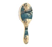 ISAOA Wet Brush - Cepillo desenredante para todo tipo de cabello, cerdas suaves que se deslizan a través de los enredos con facilidad Sea World Shark para cabello húmedo y seco