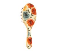 ISAOA Wet Brush - Cepillo desenredante para todo tipo de cabello, cerdas suaves que se deslizan a través de los enredos con facilidad de tinta azul y blanca para cabello húmedo y seco