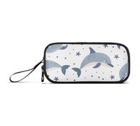 ISAOA Whale Star - Estuche para lápices de gran capacidad, 3 compartimentos, portátil, gran almacenamiento, para adolescentes, niños, niñas, adultos y estudiantes, Estrella de ballena, Talla única