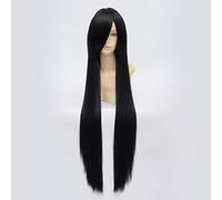 Isayama Yomi Cosplay Peluca 80cm Negro Largo Recto Sintético Peluca Peluca Disfraz de Anime Pelucas + Peluca Cap 80cm xie liuhai