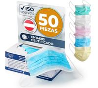 ISC Hygiene & Safety Mascarillas Quirurgicas - Azul Marino, 50x