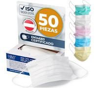 ISC Hygiene & Safety Mascarillas Quirurgicas - Blanco, 50x