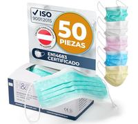 ISC Hygiene & Safety Mascarillas Quirurgicas - Verde, 50x