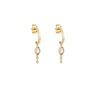 ISCBAFYX 1/2 Pendientes de Gota de Agua de Plata de Ley 925, Pendientes de Cristal de Colores Brillantes para Mujer, niñas, Damas CZ Brincos Jewerly yc617 (Color de la Joya: E 2PCS)