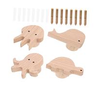 ISCBAFYX 1 Juego de Ganchos de Cabeza de Animal, Ganchos Decorativos, Colgador Multiusos, Adorno para Ganchos de Toallas, Ganchos para Abrigos de Animales, Ganchos para Llaves para Pared, Ganchos