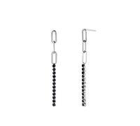 ISCBAFYX 2 Pendientes de Plata de Ley 925 con Borla para Mujer y niña, con circonita Brillante, Pendientes Largos, Pendientes de joyería Brincos yc630 (Color de la Joya: Color Plateado 3)