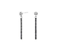 ISCBAFYX 2 Pendientes de Plata de Ley 925 con Borla para Mujer y niña, Piercing de circón, Pendiente Largo, joyería, Pendientes Brincos yc630 (Color de la Joya: Color plateado2)