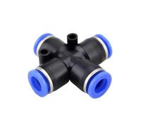 ISCBAFYX 5 Piezas de Accesorios neumáticos Conector rápido Conectores de Tubo de Aire Accesorio de Manguera de plástico (PZA (10 Piezas), 4 mm)