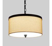 ISCBAFYX American Country LED Light Liga Arte Lamp Shade REDOND CONSTRUITOR CANDELIER Iron DE para Nordic