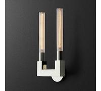 ISCBAFYX Barra de luz de Pared Lineal de Mediados de Siglo para inquilinos, 2 Luces, para Dormitorio, Tubo Largo Dorado, lámpara de Pared para tocador de baño, sobre Espejo, Aplique de Pared
