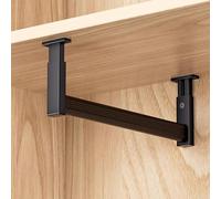 ISCBAFYX Barra para Armario Ajustable con Soportes de Montaje Superior Barra para Colgar de Metal de 26 Pulgadas para Abrigos Armario Nizer Perchero para Ropa Resistente Solución de Almacenamiento de