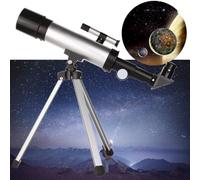 ISCBAFYX Binoculares portátiles Telescopio de Alta Potencia Astronómico l 360X50Mm Refractor de Tubo Monocular Impermeable Alcance con trípode