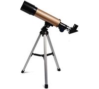 ISCBAFYX Binoculares portátiles Telescopio de Alta Potencia l Monocular astronómico con trípode Refractor monocular telescópico Espacio ng Alcance F36050Mgold