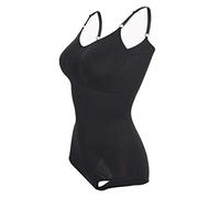 ISCBAFYX Body Fajas Entrenador De Cintura De Cuerpo Completo Mujeres Moldeadores De Abdomen Control De Barriga Funda Adelgazante Corsé Más Breve Sin Costuras (Color : Black, Size : L)