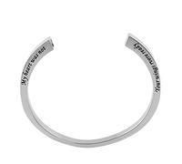 ISCBAFYX Brazalete de urna de cremación de Acero Inoxidable para Cenizas, Grabado My Heart Was Not, Your Wings Never Ready