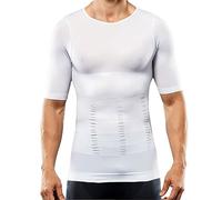 ISCBAFYX Camiseta de compresión sin Costuras para Hombre, Control de Barriga, Adelgazante, Chaleco Corporal, Camiseta sin Mangas Transpirable