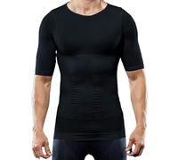 ISCBAFYX Camiseta de compresión sin Costuras para Hombre, Control de Barriga, Adelgazante, Chaleco Corporal, Camiseta sin Mangas Transpirable