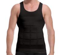 ISCBAFYX Chaleco sin Mangas de compresión para Hombre, Camisa Moldeadora de Cuerpo Adelgazante, Control del Abdomen y Barriga