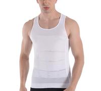 ISCBAFYX Chaleco sin Mangas de compresión para Hombre, Camisa Moldeadora de Cuerpo Adelgazante, Control del Abdomen y Barriga