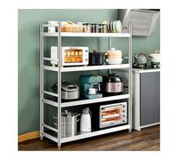 ISCBAFYX Estante de Almacenamiento de Cocina con encimera, Multicapa para Cocina, Dormitorio, balcón, Sala de Estar: 60 x 35 x 150 cm y estantería Elegante