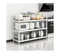 ISCBAFYX Estante de Cocina Ajustable, Estante de Almacenamiento de Varios Niveles para Cocina y Restaurante, Regal KüChe Stehend, encimera, 100x40x100CM - Solución Que Ahorra Espacio