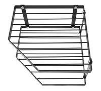 ISCBAFYX Estante esquinero de Doble Capa para encimera de Cocina, Cacerola y especiador Que Ahorra Espacio, Ideal para Cocina y baño, maximiza el Almacenamiento y ordena tu Espacio
