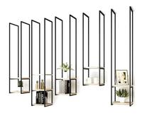 ISCBAFYX Estantería de Metal para Colgar en la Pared, estantes de Almacenamiento, Estante nizer para Cocina, Bar, Restaurante, fácil de Instalar, Copa de Vino, 30x30x150cm, un Color