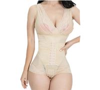 ISCBAFYX Femenina de fichas Bodysuit Control Tummy Mhigh Slimmer Trainer de Cintura Completa Trajes de la Entrepierna Abierta