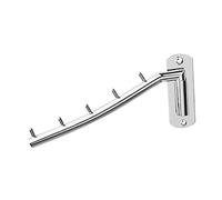 ISCBAFYX Ganchos para Ropa, Brazo oscilante, Percha para Ropa, Percha Plegable para Ropa, Perchero Negro, Perchas Plegables, Perchero, Gancho para el hogar, Gancho de Almacenamiento, Gancho de Acero
