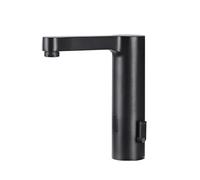 ISCBAFYX Grifo con Sensor, grifos de Lavabo Negros, Grifo de baño sin Contacto, grifos de Lavabo de baño fríos y Calientes, manija única