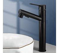 ISCBAFYX grifo de baño,Grifos de baño con ducha extraíble, Grifo de lavabo de baño con 3 modos, Grifos de lavabo Grifos monomando Fregadero de baño, Grifo monomando extraíble para lavabo de baño, Gris