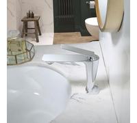 ISCBAFYX Grifo del baño, Grifo del Lavabo del baño, Grifo del baño, Grifo del Lavabo, Mezclador de Agua fría y Caliente, Grifo del Fregadero, Grifo Mezclador Monomando, Montaje en Cubierta, Grifo