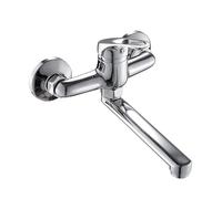 ISCBAFYX Grifo Mezclador Monomando montado en la Pared - Mezclador Giratorio de Agua fría y Caliente para Fregadero y fregona de Piscina