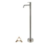 ISCBAFYX Grifo Mezclador para Ducha de baño, Grifo Monomando de latón frío y Caliente para Montaje en Suelo, grifos de baño Blancos