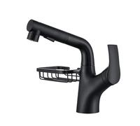 ISCBAFYX Grifo Mezclador para Lavabo en Cascada: Grifo para Fregadero extraíble de 3 M, Grifo de baño Ajustable en Altura de 60 cm con Cesta STO, latón Ajustable en frío y Calor,