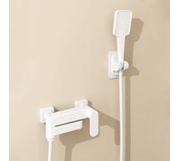 ISCBAFYX Grifo Mezclador para Lavabo Grifos para Lavabo de baño Grifo para bañera con Juego de Ducha Juego de grifos para bañera fría y Caliente montado en la Pared Grifo para Lavabo de Lavabo de una