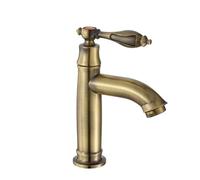 ISCBAFYX Grifo Monomando Color Cobre Operación de Bronce Frío Grifos para Lavabo de Baño Grifo de Latón para Cocina Montaje en Cubierta para baños, cocinas, Jardines