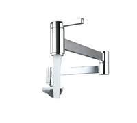 ISCBAFYX Grifo para llenado de ollas de Cocina Plegable montado en la Pared, Grifo para Fregadero con un Solo Orificio frío, caño Plegable Giratorio, latón Dorado Cepillado, operación Flexible
