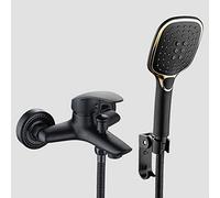 ISCBAFYX Grifos de Ducha para baño, Mezclador de llenado de baño montado en la Pared, de Ducha, Ahorro de Agua a presión, ABS, 3 Funciones, Juego de Ducha, Grifo de latón para Interiores, M (tamaño: