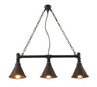 ISCBAFYX Industria tradicional de estilo europeo retro luces colgantes de la luz del hierro de la personalidad vintage fomentos creativos de la lámpara de araña grande de agua de vapor techo ajustable