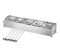 ISCBAFYX Juego de especieros de Acero Inoxidable 304 con Tapas y cucharas, Estante de Almacenamiento de 2 Niveles para condimentos, Cocina y Restaurante (C-71X18X16CM/28X7X6IN)