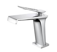 ISCBAFYX Juego de Grifo para Lavabo de baño en Cascada, HBF0485, Grifo Mezclador de 1 Orificio para Montaje en Cubierta, Grifo Monomando para Lavabo con aireador de Panal y líneas de Suministro de