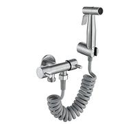 ISCBAFYX Juego de rociador de pañales de Tela para Inodoro, rociador de bidé de Acero Inoxidable para Inodoro con Control de presión de Agua Ajustable, fácil instalación