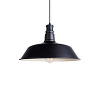 ISCBAFYX Lámpara de araña de Estilo Retro Americano, Pantalla de lámpara Colgante de Metal con Forma de Tapa de Olla Creativa, Fuente de luz E27, lámpara Colgante de un Solo Cabezal, Accesorios de