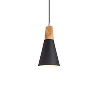 ISCBAFYX Lámpara de araña E27 de Estilo Minimalista nórdico, lámpara Colgante Personalizada de una Sola Cabeza, Pantalla de Metal, luz Colgante para decoración de Bar de Restaurante, luz de Techo