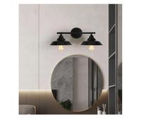 ISCBAFYX Lámpara de Pared, Industrial Loft V-intage Aplique de Pared Doble Cabeza Hierro Baño Espejo Lámpara Escalera Mesita de Noche Sala de Estar Dormitorio