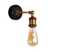 ISCBAFYX Lámpara de Pared Lámpara de Pared Lámpara de Pared Vidrio Vapor Retro Viento Industrial Luminaria de Pared Lámpara de Pared Interior Lámpara Negra Adecuada para mesita de Noche, Dormitorio,